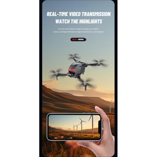 2024 W14HW Mini 4k Professional Brushless Drone Aerial Photography with Optical Flow Positioning and Obstacle Avoidance