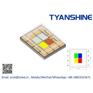 Buy cheap Blue 456 - 468nm 3535 SMD LED Diode 1Watt with Ceramic PCB Base from wholesalers