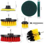 8pcs Drill Cleaning Brush Set Scrubber 3.5in Cleaning Bathroom