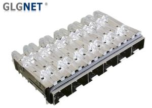 Wholesale Press Fit Six Ports SFP Cage Assembly Copper Alloy 0.25mm Thickness RoHS Approval from china suppliers