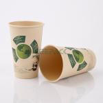 disposable Eco friendly stocked biodegradable paper cup 12oz PLA Printed Design