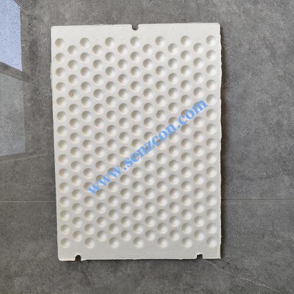 Universal pulp molded product cushion pads can be cut into any size and used as a protective lining inside the outer carton to provide shockproof and