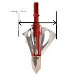 ODM Red Spintite Crimson Talon Archery Broadhead Tip 100grain 3blade