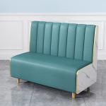 Leather Hotel Restaurant Furniture Marble Art Modern Booth Seating