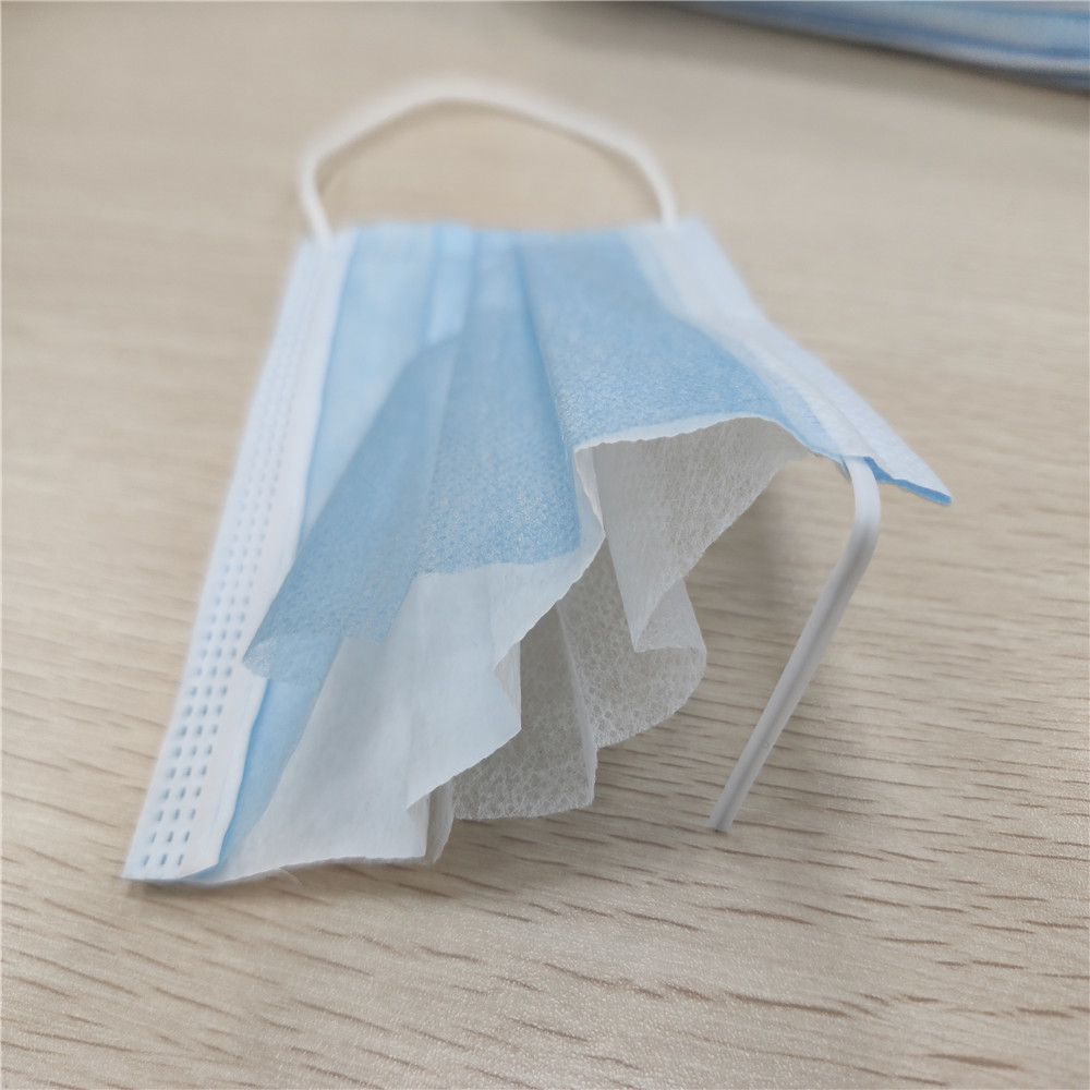 Disposable Pollution Mask Antiviral 3 Ply Non Woven Mask Hypoallergenic