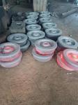Heavy Duty Forging Steel Gear Ring 42CrMo Forged Rail Wheels 550mm Diameter