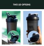 Custom Logo Wholesale 600ml Large Sports Fitness Plastic Shaker Bottles