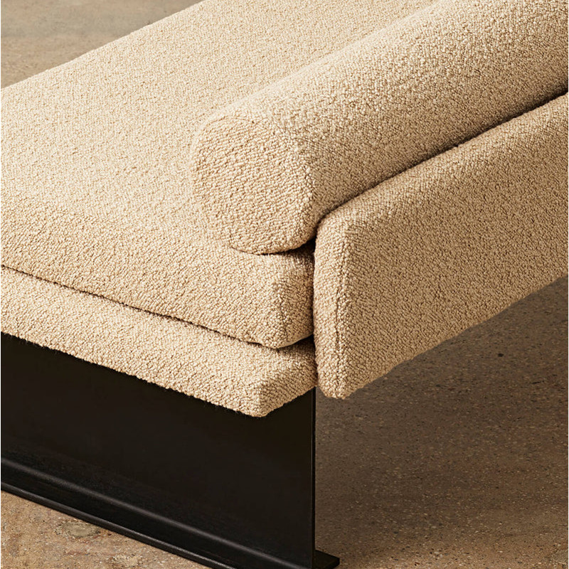 Light Luxury Metal Fabric Sofa Stool Shoe Change Bedside Cloakroom Bench ODM
