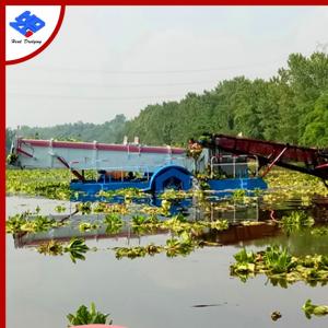 Wholesale Full Automatic Aquatic Water Hyacinth Harvester Lake Weed Skimmer Eco Harvester from china suppliers