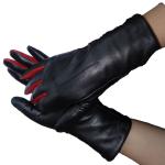 Wholesale hot sale women genuine leather driving gloves with button