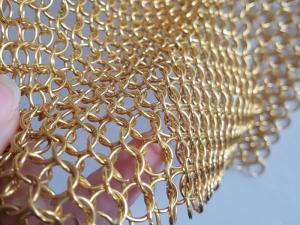 Wholesale 3.8mm To 30mm Metal Ring Mesh Pvd Finished Chainmail Weave Type For Curtain from china suppliers