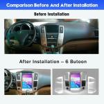12.1 Inch Touch Screen Car radio For 2004-2008 Lexus RX Series Navigation GPS