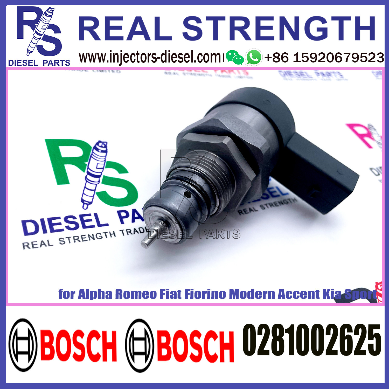 BOSCH Control Valve DRV Regulator Solenoid 0281002625 for Alpha Romeo Fiat Fiorino Modern Accent Kia Sport
