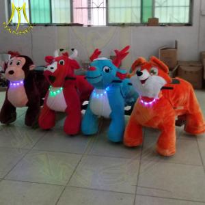 Wholesale Hansel amusement park playground ride on plush animal electric scooter from china suppliers