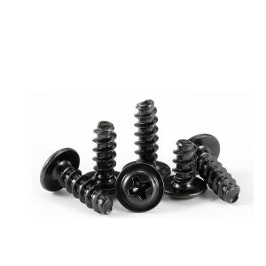 Wholesale Metric Black Zinc Steel 8.8 Grade Cross Pan Washer Head Self Tapping Screw for Plastic from china suppliers