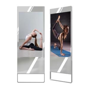 China 49 Inch Mirror 400CD/M2 Wall Mount LCD Display For Yoga Practice on sale