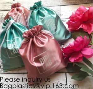 Wholesale Soft Toy Storage Satin Bag With Drawstring,Promotional Red Wine Color Satin Packaging Bag,Hot selling Fancy Pink Satin J from china suppliers