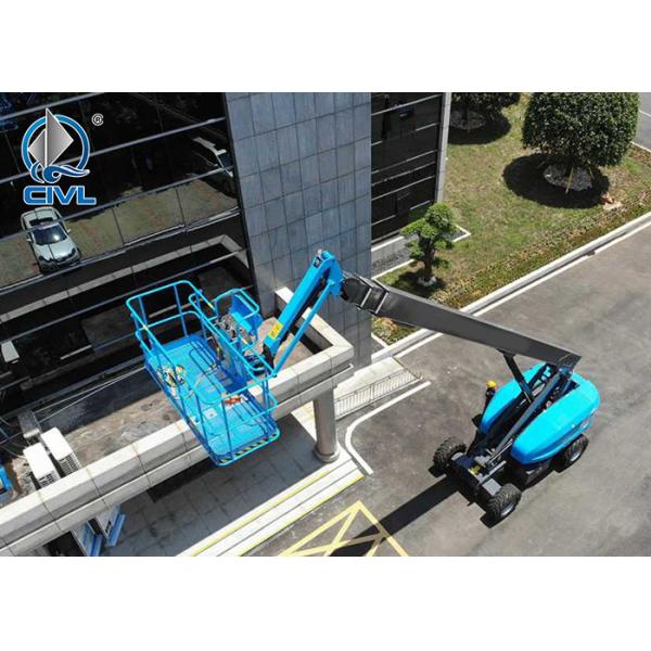 38.4m Straight Arm Aerial Work Platform 54kw Engine Cherry Picker