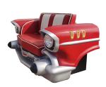 Red Blue Industrial Retro Chevy Car Shape Sofa Couch