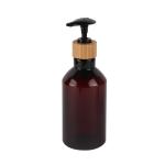 7oz 10oz 16oz Cosmetic Lotion Bottle Refillable Amber Slanted Shoulder PET