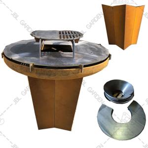 Wholesale Customizable D800mm Steel BBQ Grill Black Metal Outdoor Bbq Fire Pit from china suppliers