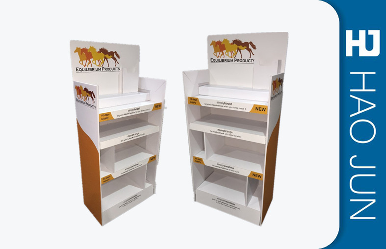 Shop Stand Up Cardboard Display Units , Cardboard Merchandising Displays