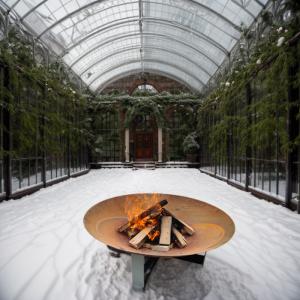 Wholesale Garden decor Wood/Gas Outdoor Steel Fireplace 600mm Fireplace from china suppliers