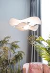 Nordic Cream Style Fabric Led Pendant Lights For Living Room Bedroom Bar Flower