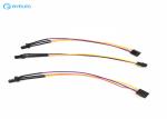 Male To Female Shielded Cable Assembly , Electronic Black Soldering Wiring