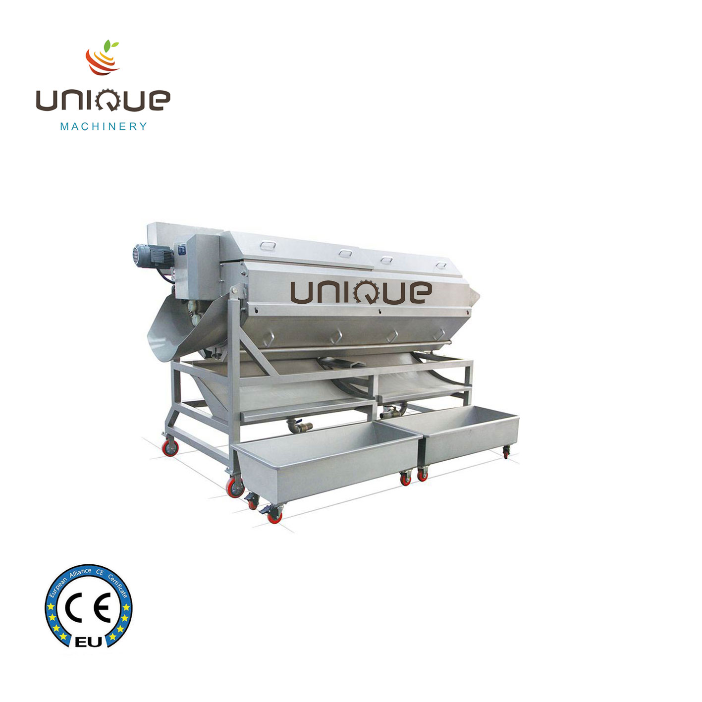 Rotating Emery Roller Sweet Potato Radish Peeling Machine with Auto Produce Operation