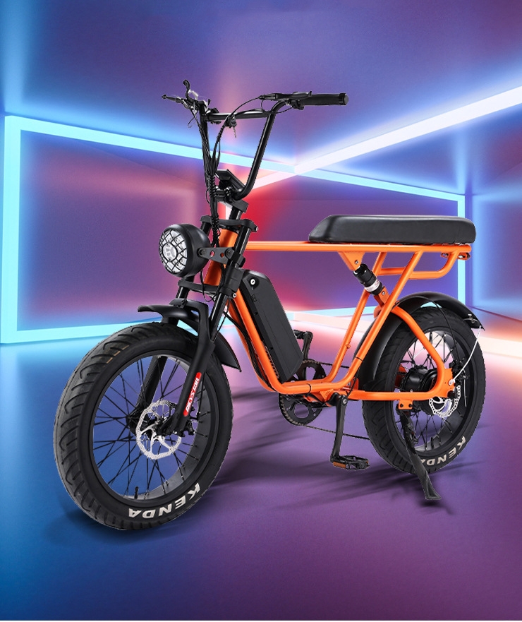 Full Suspension Fat Tyre Electric Bicycle 48V 500W 7 Speed Electric Mountain Bike