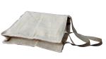 60gsm Linen fabric recycle handy shopping bag natural color for outdoor shopping