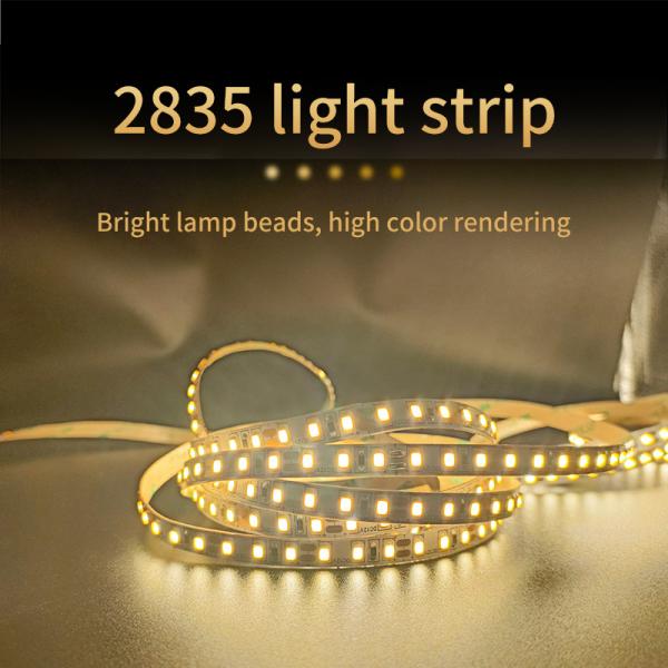 Hotel SMD 2835 LED Strip 120pcs Low Voltage 12V / 24V For Cabinet Bathroom