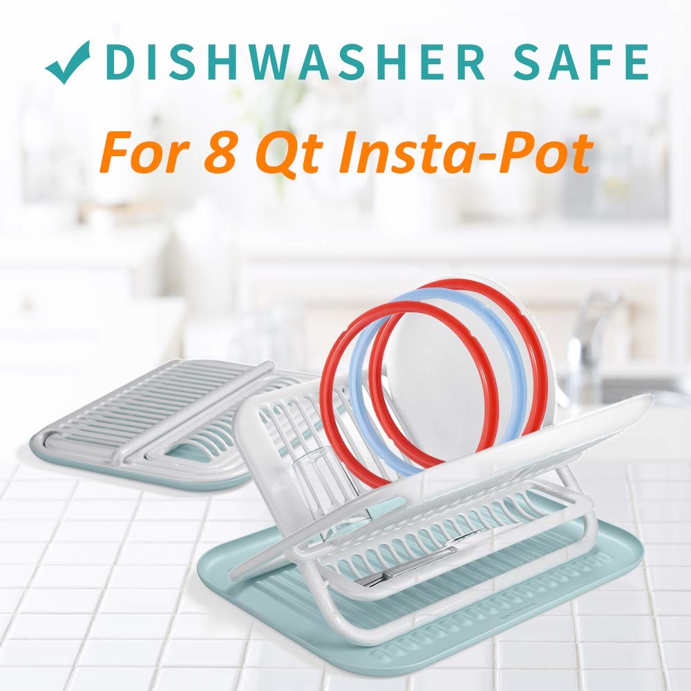 Silicone Instant Pot 2 Pack Sealing Ring 3 QT 5QT 6QT 8QT For 6 Qt Power Cooker Inner Pot Seal