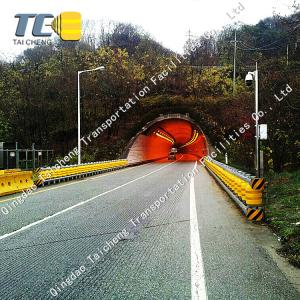 Wholesale Visibility Yellow/Red Guardrail Barrier Panels Galvanized Steel Bolting Installation 76mm Post from china suppliers