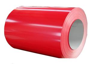 Wholesale Prepainted Galvanized Color Coated Steel Coil , Ppgi Steel Coil Red from china suppliers