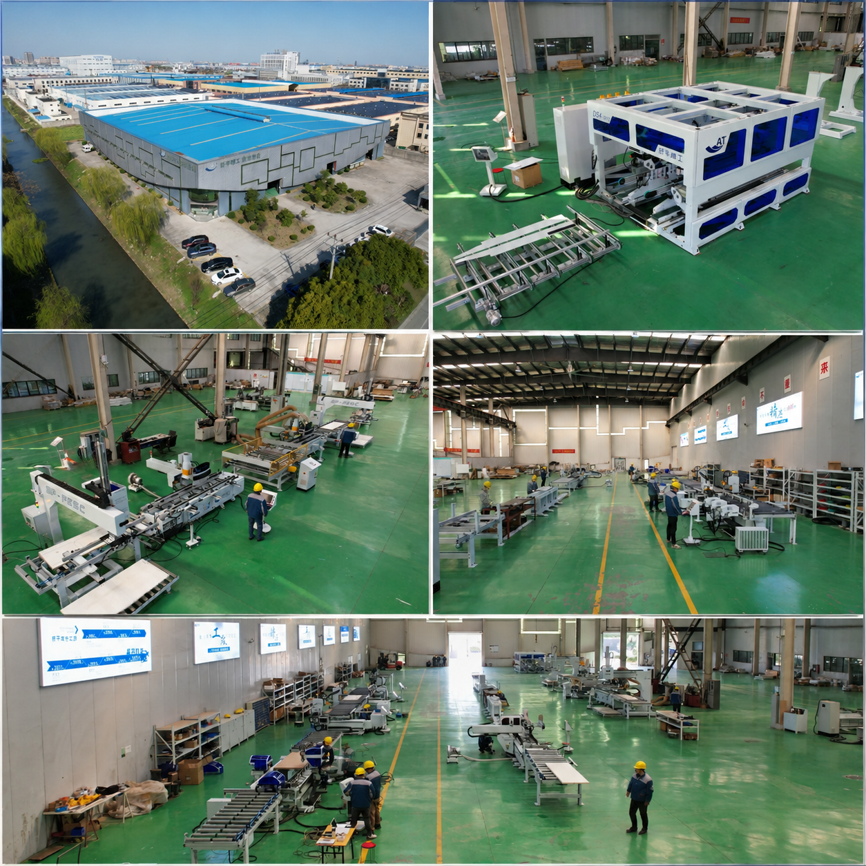 High Precision WPC Door Frame Machine Making Equipment Lock Tongue Hinge Processing Center