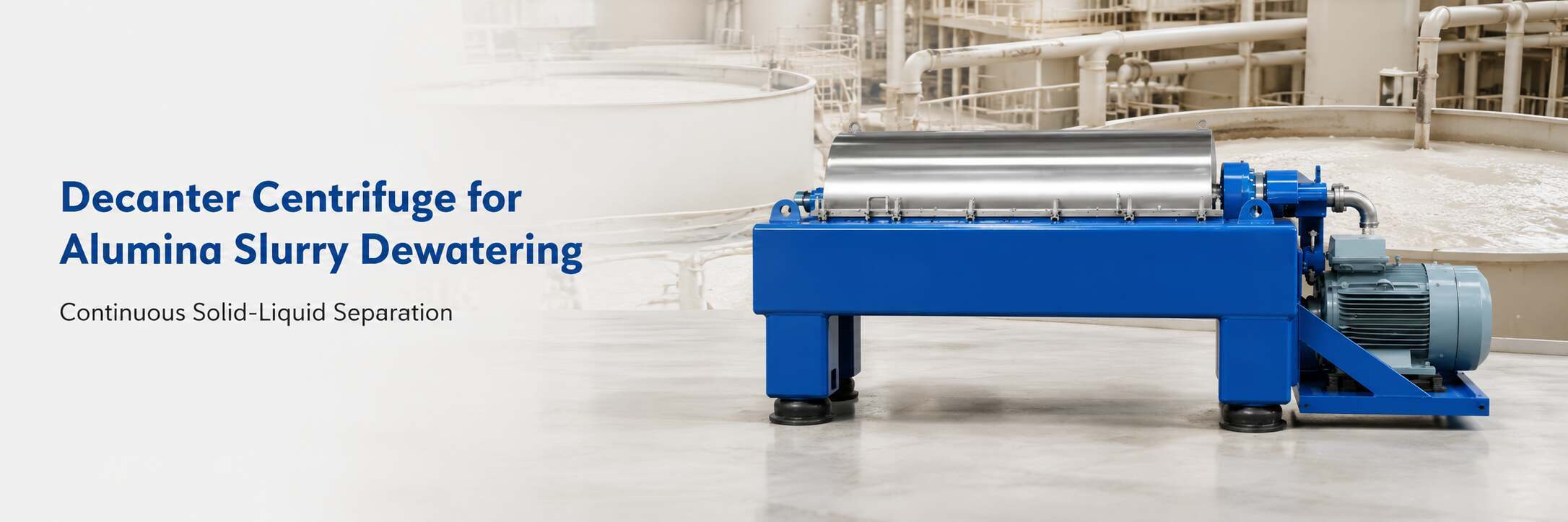 Decanter Centrifuge for Alumina Slurry Dewatering