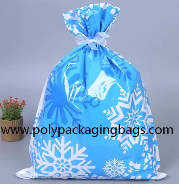 Drawstring Christmas Gift Bags For Candy Packaging