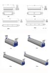 100w 150w 200w Ip65 Anti-gare Industrial Lamps Led Linear High Bay Light