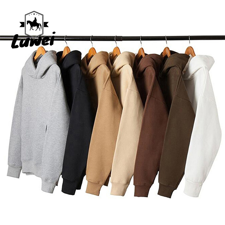 Winter Athletic Sublimation Plain Blank Moletons Sweat-shirt Blank Cotton Pastel Pullover Washed Plus Size Men's Hoodies
