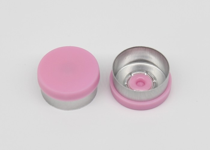 13mm Plane Pink Pharmaceutical Injection Glass Vial Flip Off Caps