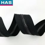 Normal Teeth Gun Metal Zipper 30 Inch Black Zipper For Jacket