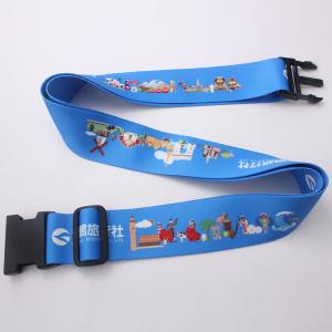 Wholesale 5.0CM wide 180CM length with colorful Customer sublimation printing Luggage belt from china suppliers