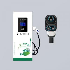 China Commercial 30kW 380V CCS2 Type 2 Floor Mounted EV Charger Single Gun on sale