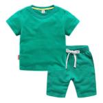Custom Logo Summer Children's Clothing Kids Cotton Sportswear