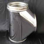 90 Degree Double Wall Stainless Steel Vent Pipe 80mm-350mm Diameter