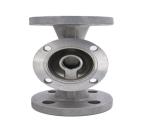 Three Way Valve 316 Stainless Steel Flanges Connection Ball Valve Body