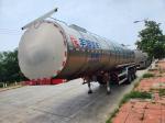 40cbm Used Stainless Steel Tanker Trailers Food Tank Semi Trailer
