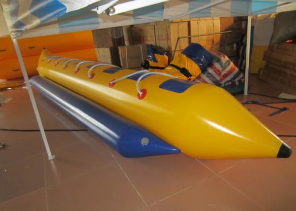 Water Games Inflatable Banana Boat , lake & Seashore Inflatable Flying Fish 6.4